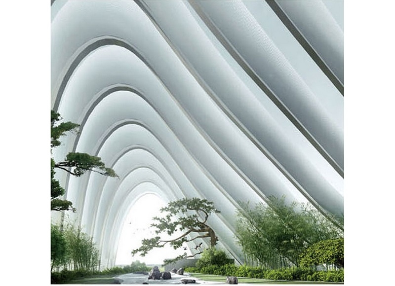 Double curvature aluminum veneer