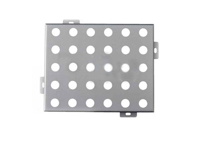 Punching aluminum veneer