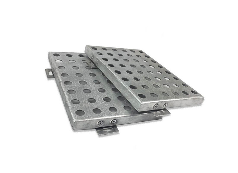 Punching aluminum veneer