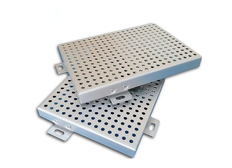 Punching aluminum veneer